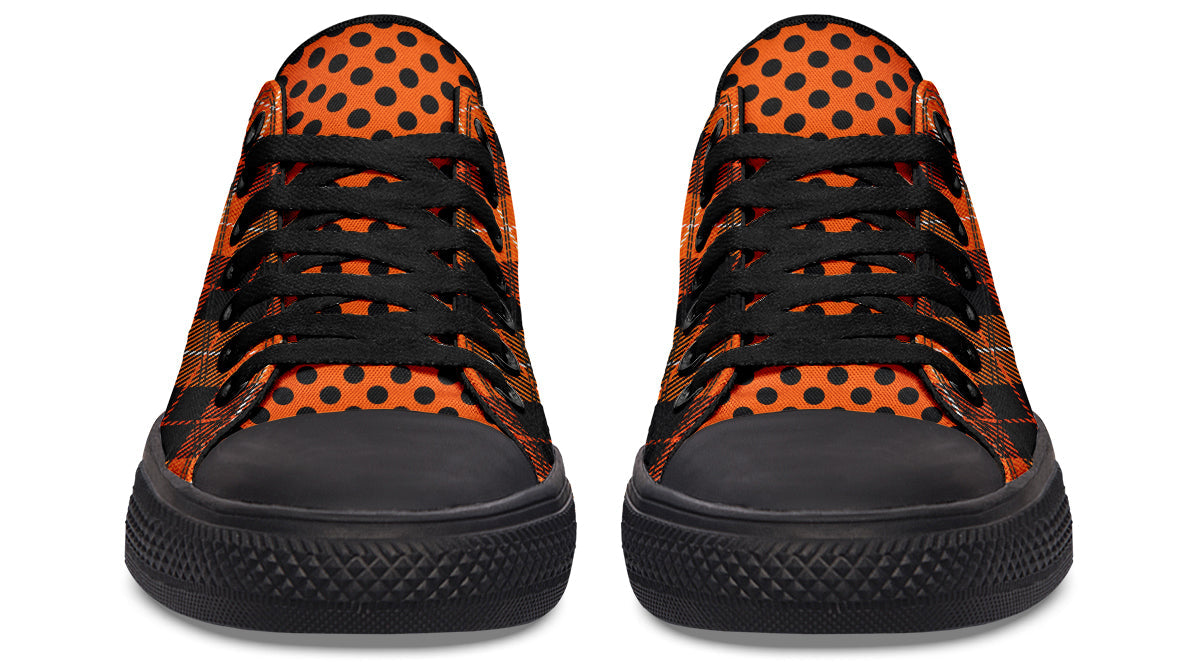 Halloween Argyle Low Tops ( Black or White Sole )