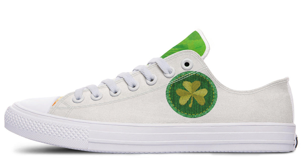 Irish Patch Low Tops ( Black or White Sole )