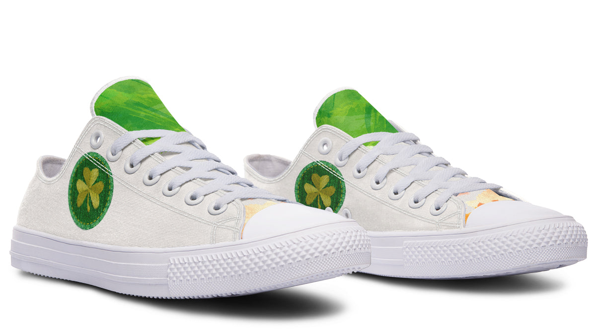 Irish Patch Low Tops ( Black or White Sole )
