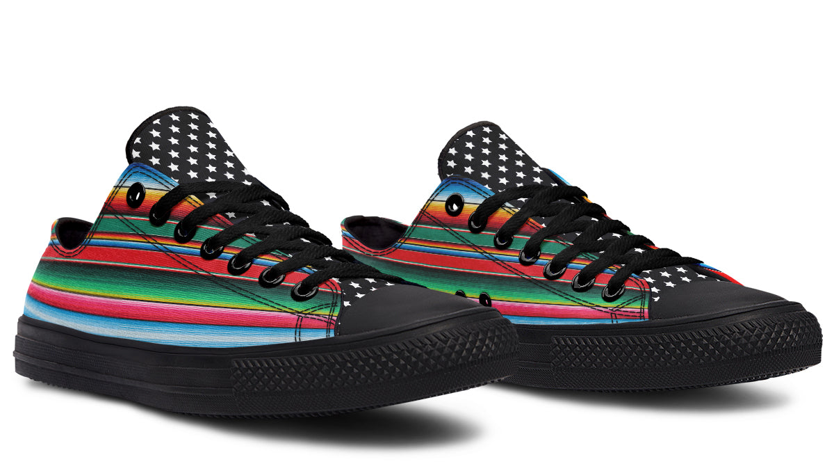 OG Low Tops Black Flag ( Black or White Soles ) 2 For 1
