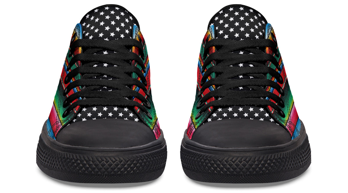 OG Low Tops Black Flag ( Black or White Soles ) 2 For 1