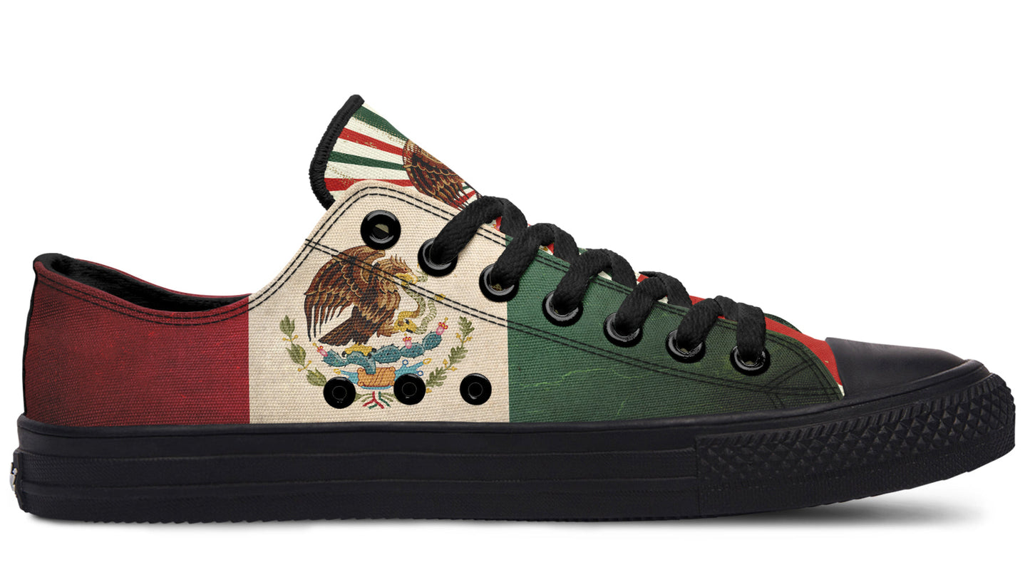 Mex Flag Low Tops ( Black or White Sole ) 2 For 1