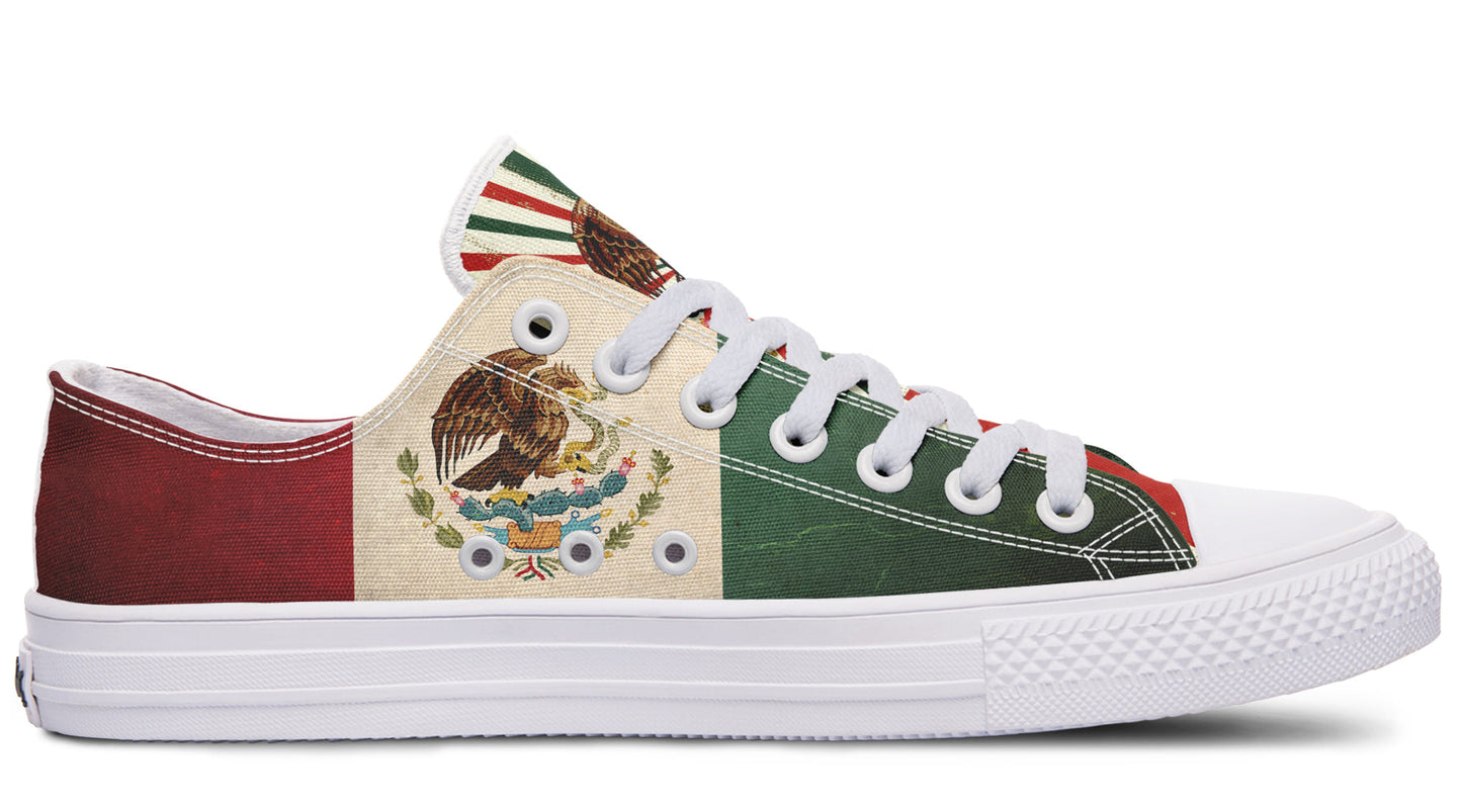 Mex Flag Low Tops ( Black or White Sole ) 2 For 1
