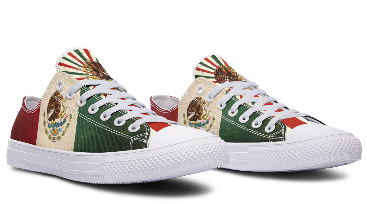 Mex Flag Low Tops ( Black or White Sole ) 2 For 1