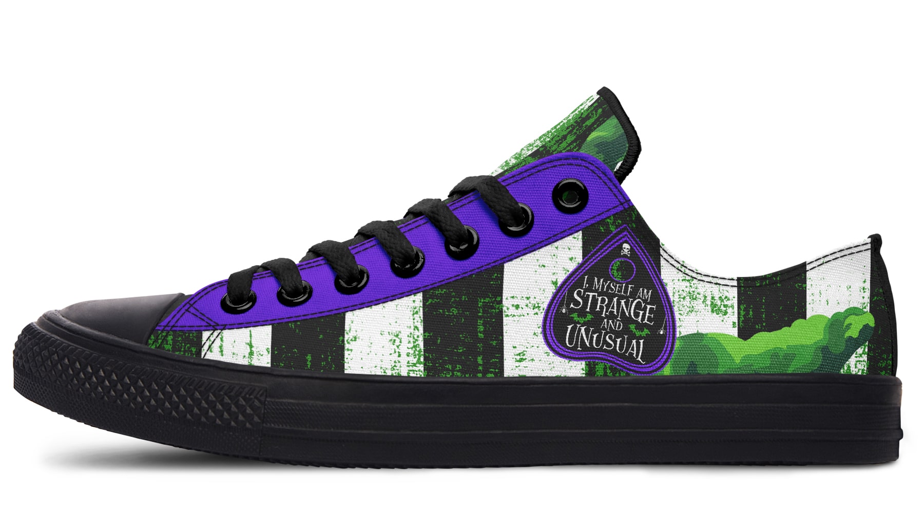 Never Trust The Living Low Tops (Black or White Sole)