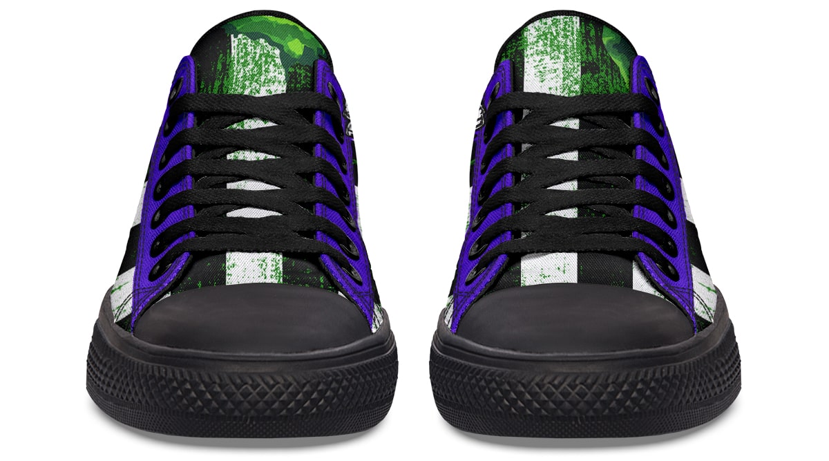Never Trust The Living Low Tops (Black or White Sole)