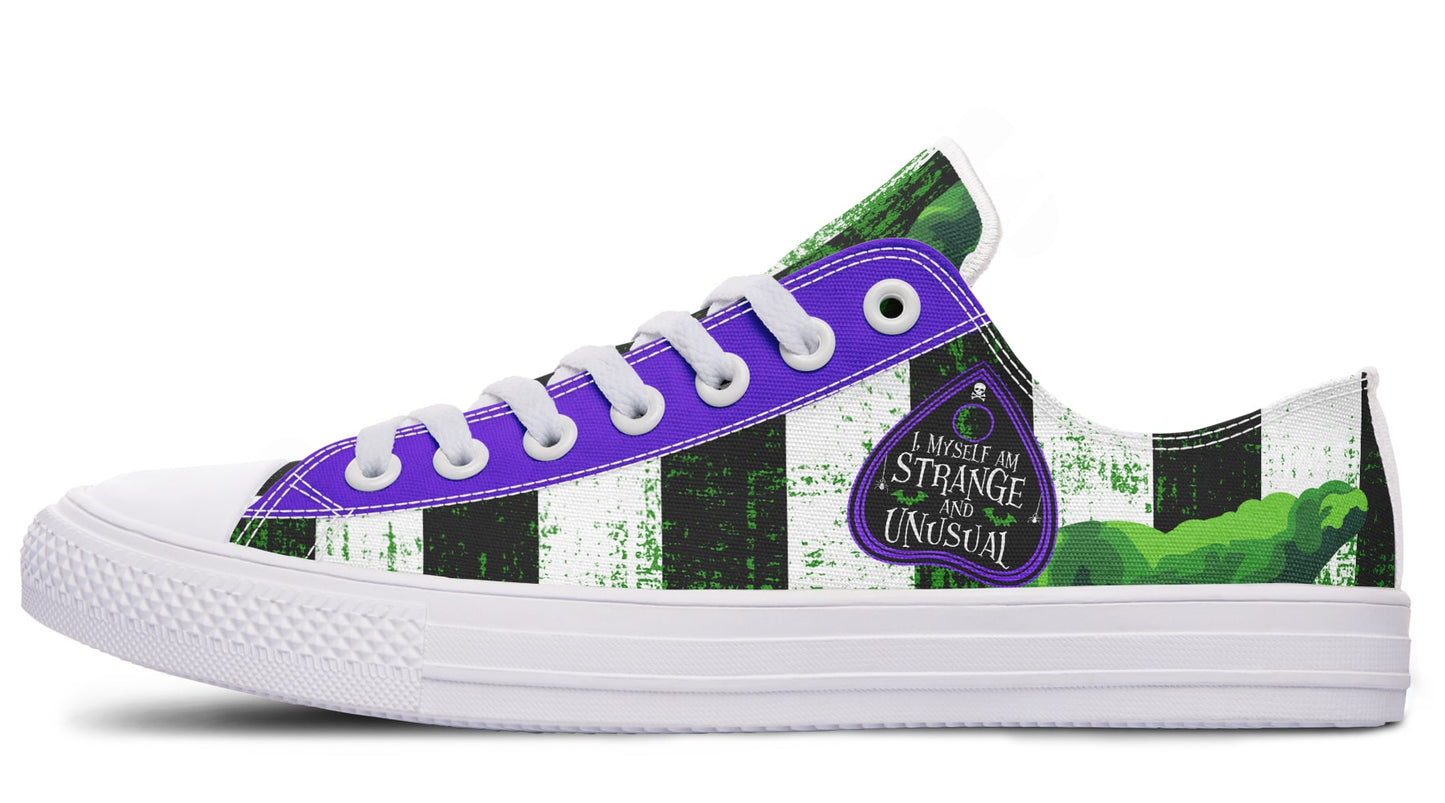 Never Trust The Living Low Tops (Black or White Sole)