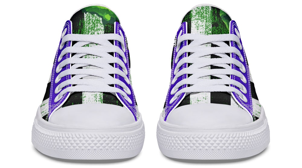 Never Trust The Living Low Tops (Black or White Sole)