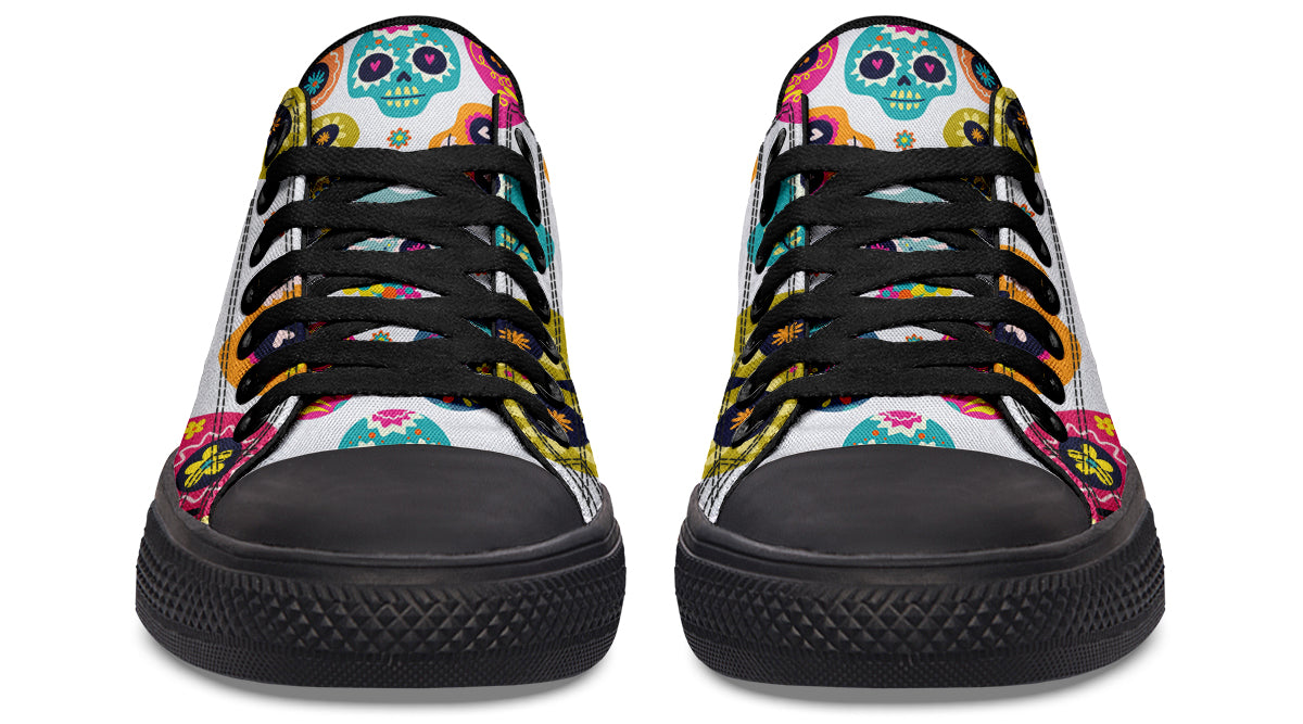 Sugar Skull Low Tops ( Black or White Sole )