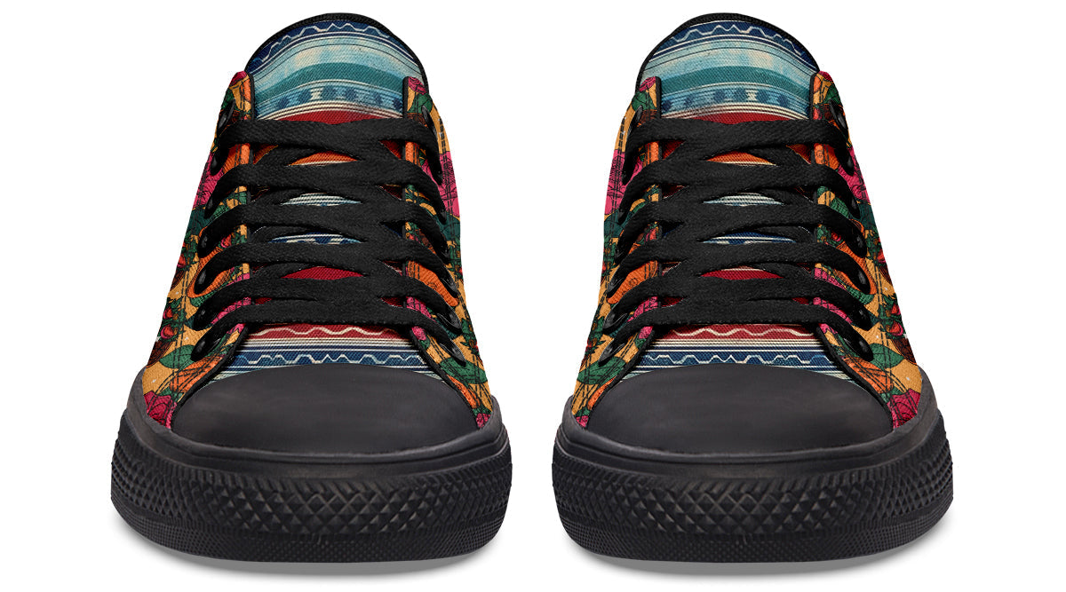 Tacos Y Rosas Low Tops ( Black or White Sole )
