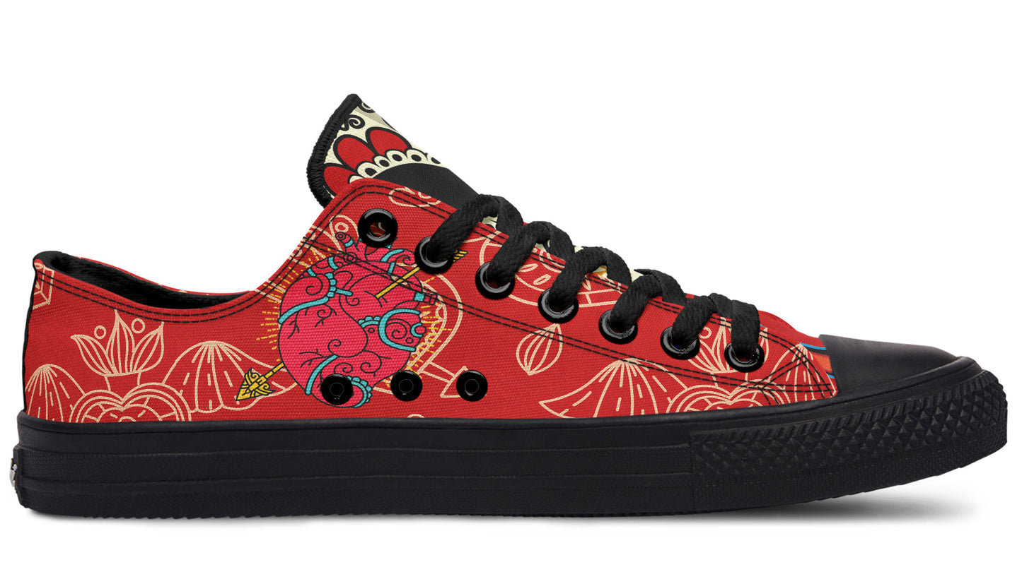 MEN'S Raza Corazon Vday Low Tops ( Black or White Sole ) 2 For 1