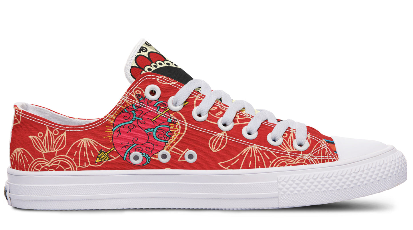 MEN'S Raza Corazon Vday Low Tops ( Black or White Sole ) 2 For 1