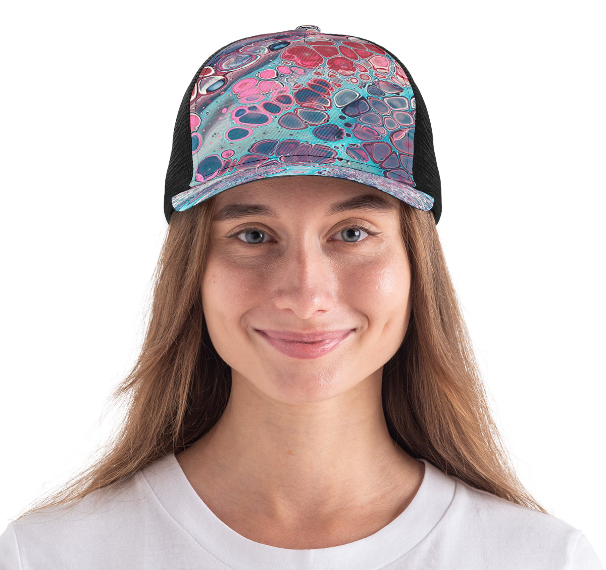 Illusion Pattern Mesh Caps