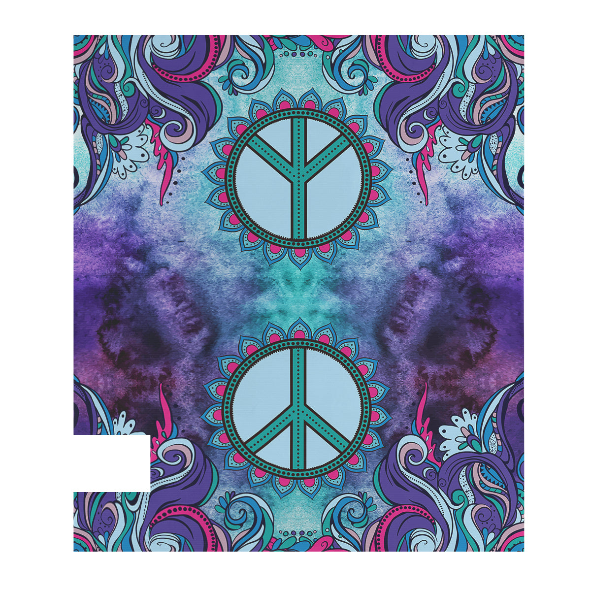 Peace And Love Watercolor Original