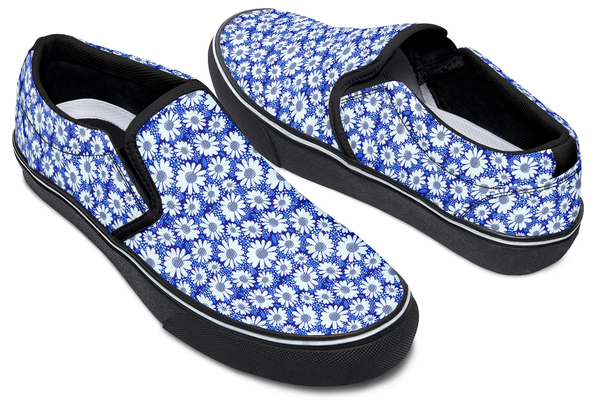 Azure Petal Blue Slip On Shoes
