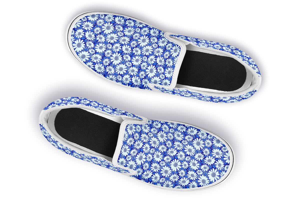 Azure Petal Blue Slip On Shoes