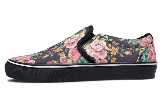Bloom Canvas Slip On Shoes
