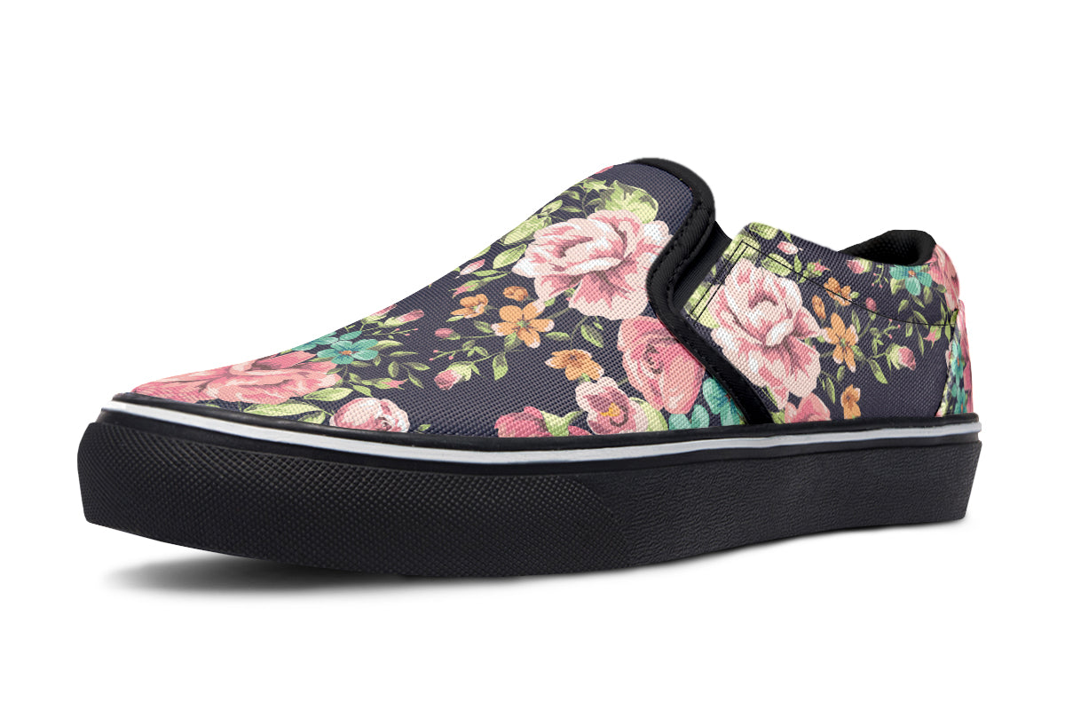 Bloom Canvas Slip On Shoes