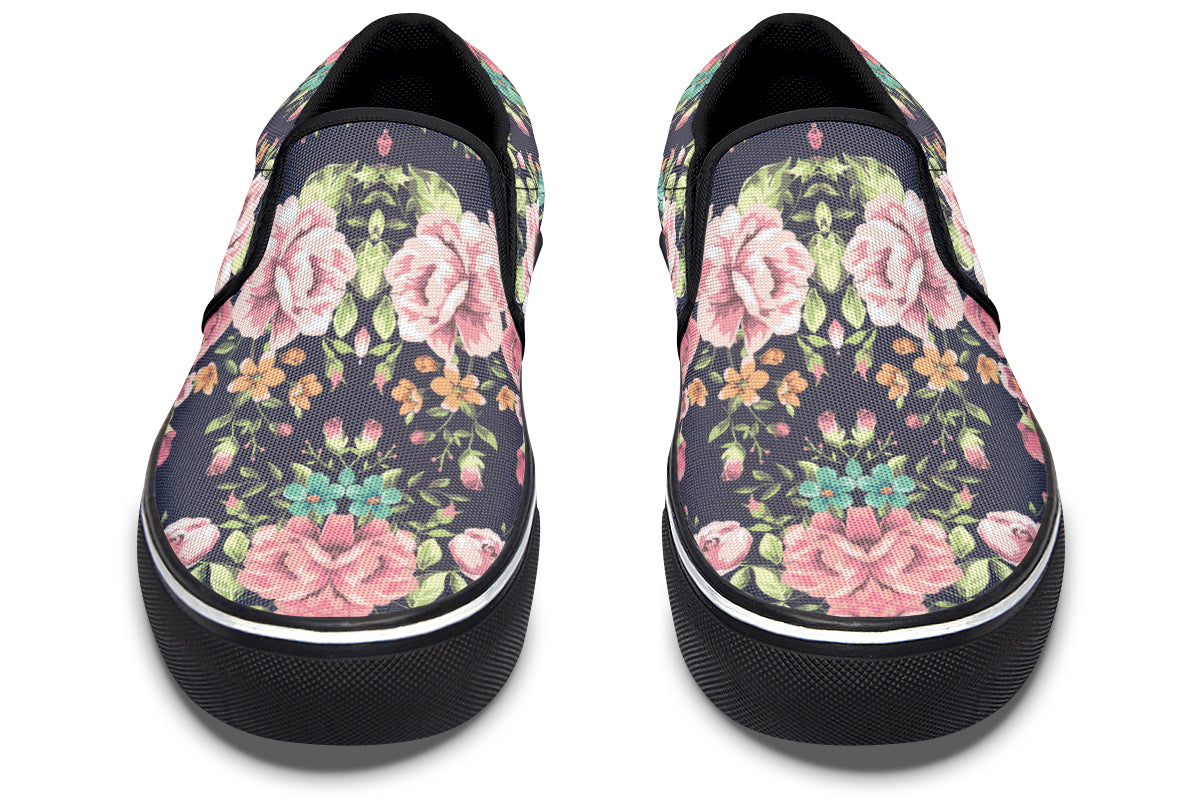 Bloom Canvas Slip On Shoes