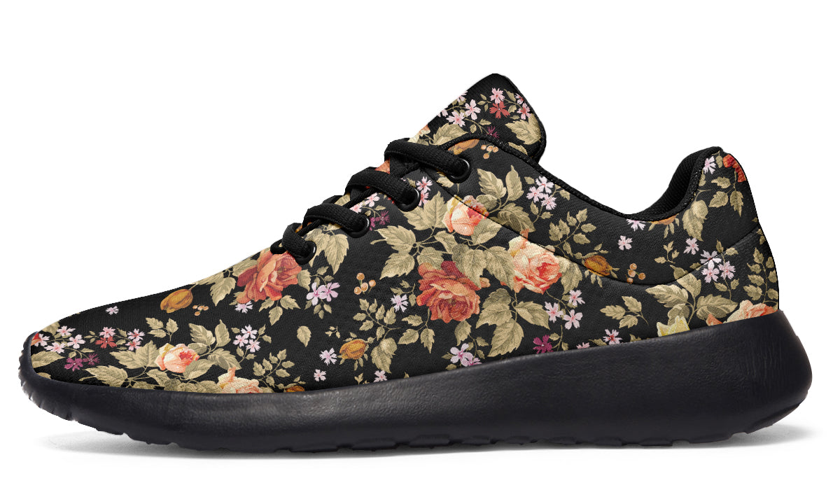 Retro Bloom Shoes Vintage Floral Print Shoes