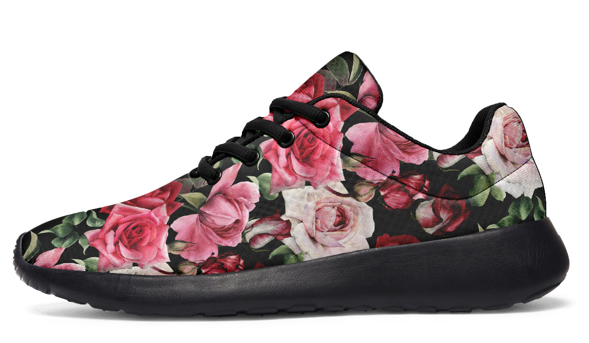 Scarlet Bloom Shoes Red Floral Shoes