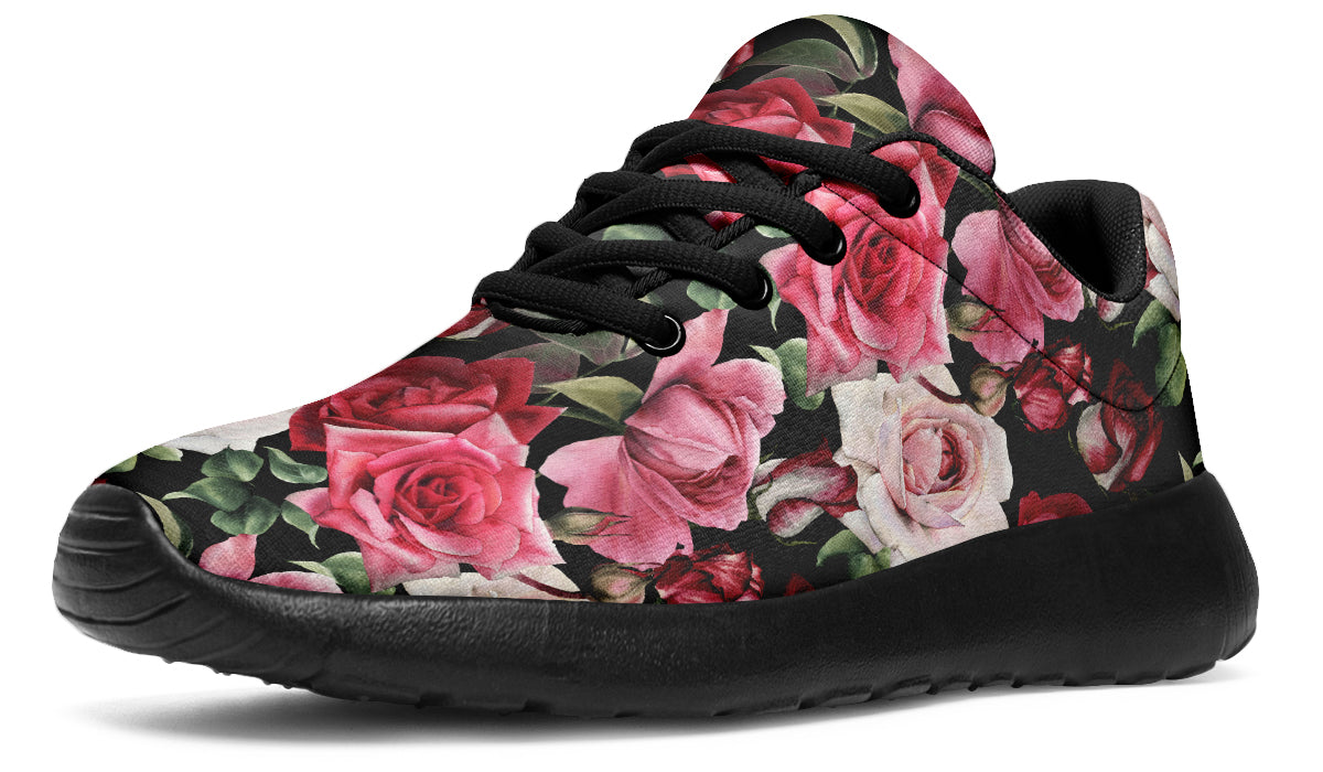 Scarlet Bloom Shoes Red Floral Shoes