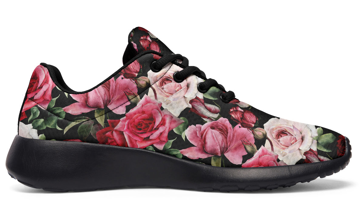 Scarlet Bloom Shoes Red Floral Shoes