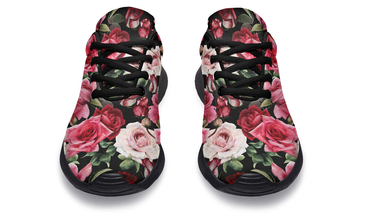 Scarlet Bloom Shoes Red Floral Shoes