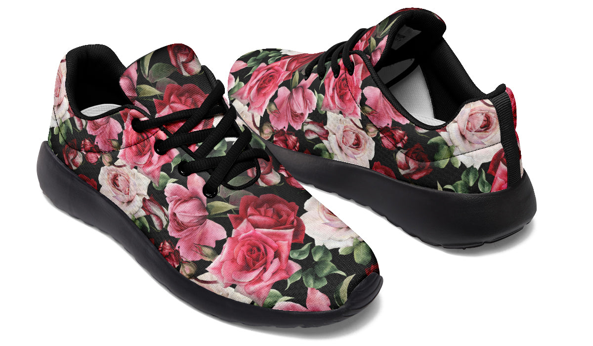 Scarlet Bloom Shoes Red Floral Shoes