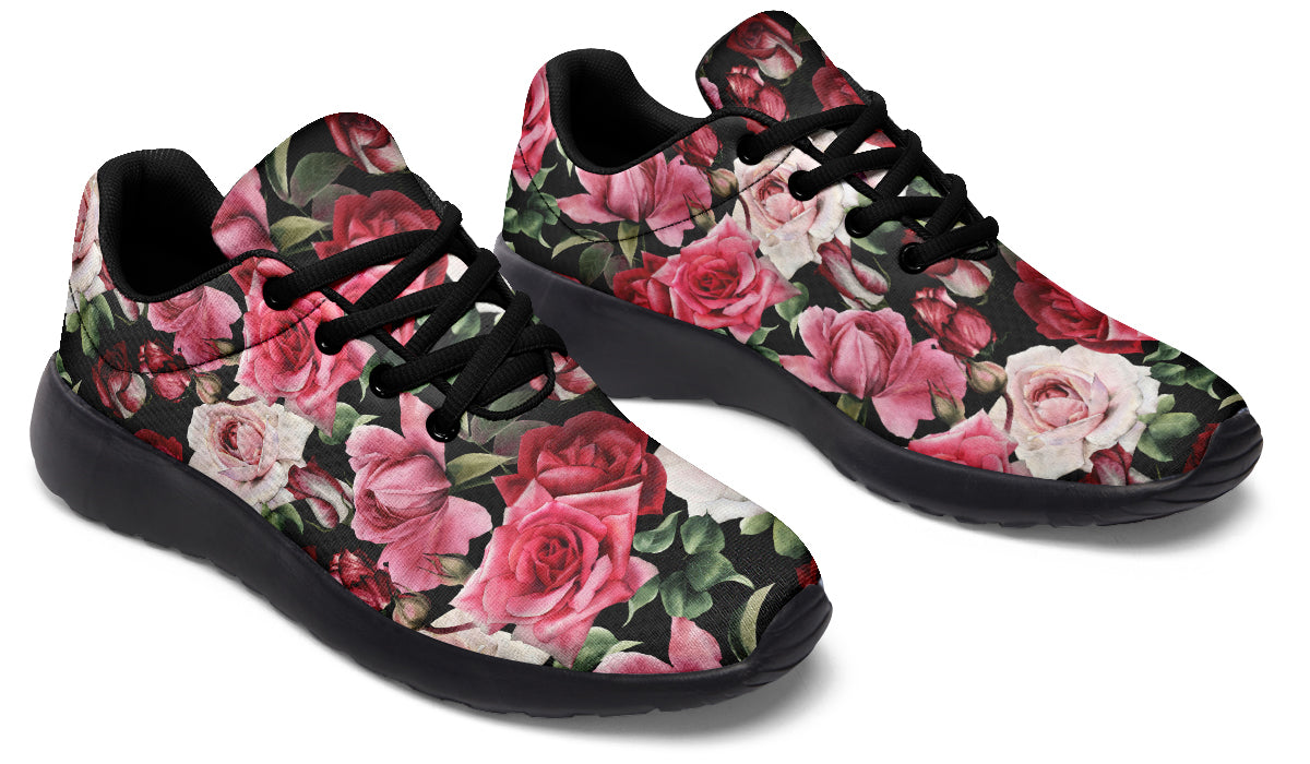 Scarlet Bloom Shoes Red Floral Shoes