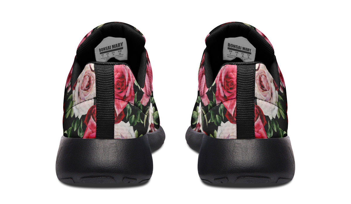 Scarlet Bloom Shoes Red Floral Shoes