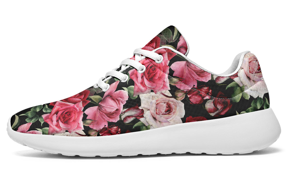Scarlet Bloom Shoes Red Floral Shoes