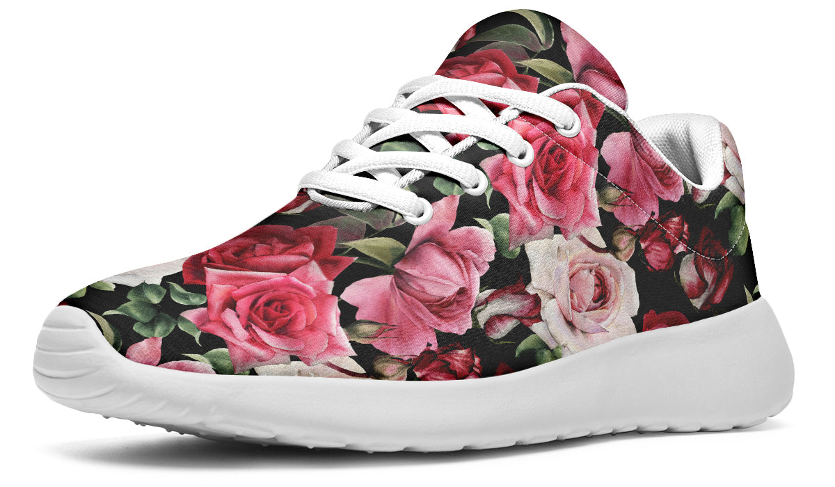 Scarlet Bloom Shoes Red Floral Shoes