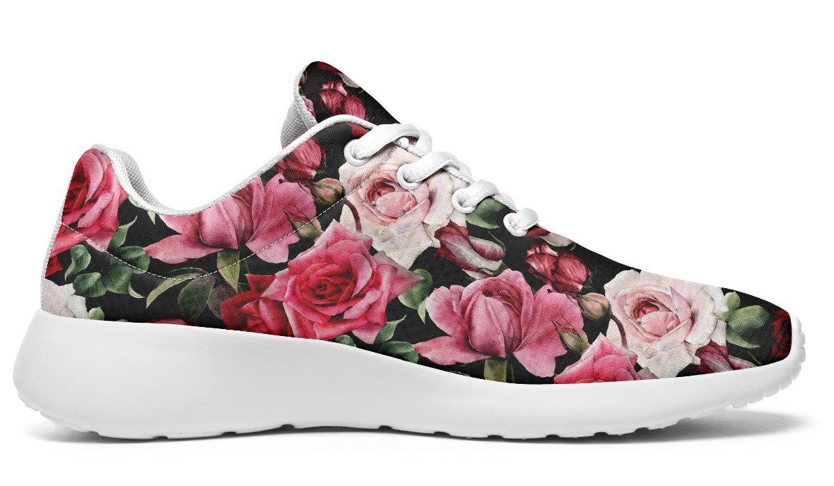 Scarlet Bloom Shoes Red Floral Shoes