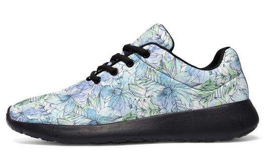 Tranquil Petal Shoes Teal Floral Shoes