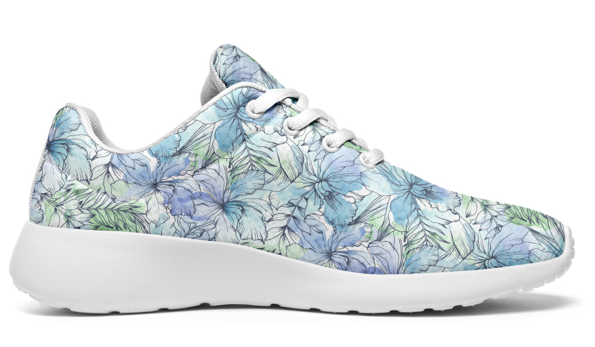Tranquil Petal Shoes Teal Floral Shoes