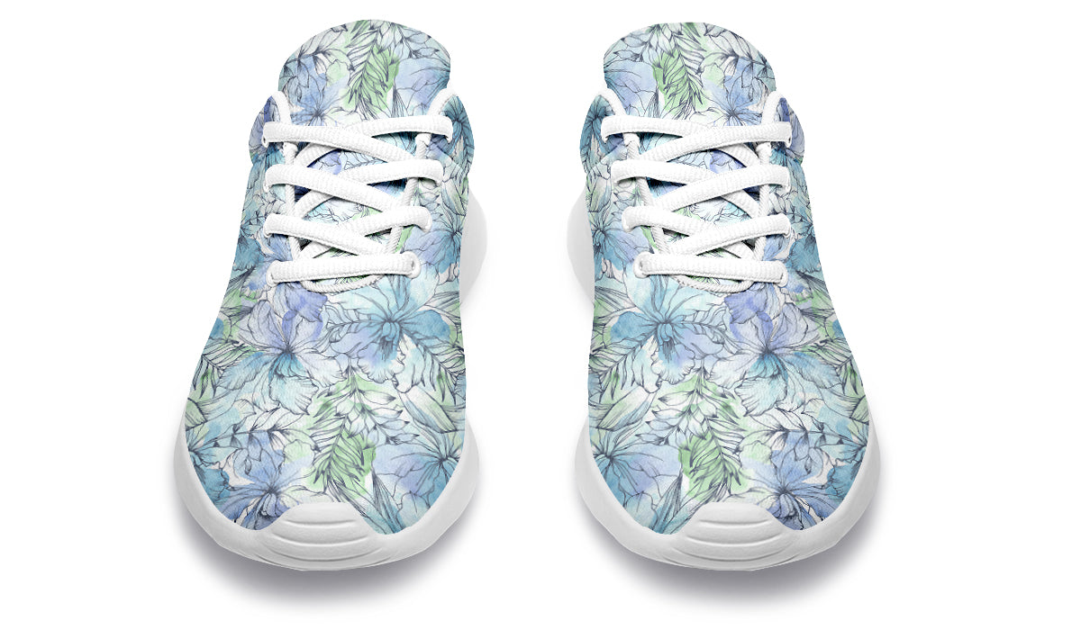Tranquil Petal Shoes Teal Floral Shoes