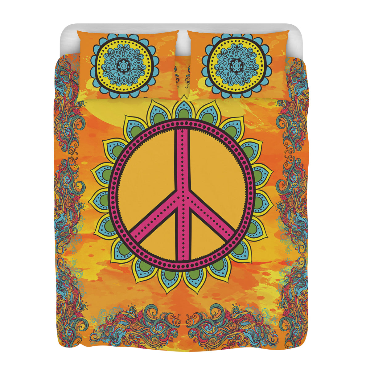 Sunset Hippie Peace - Original