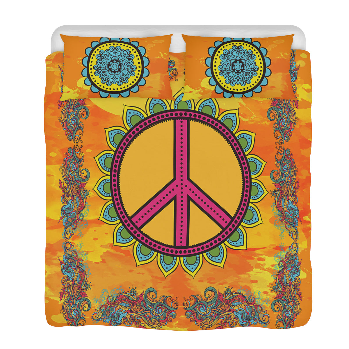 Sunset Hippie Peace - Original