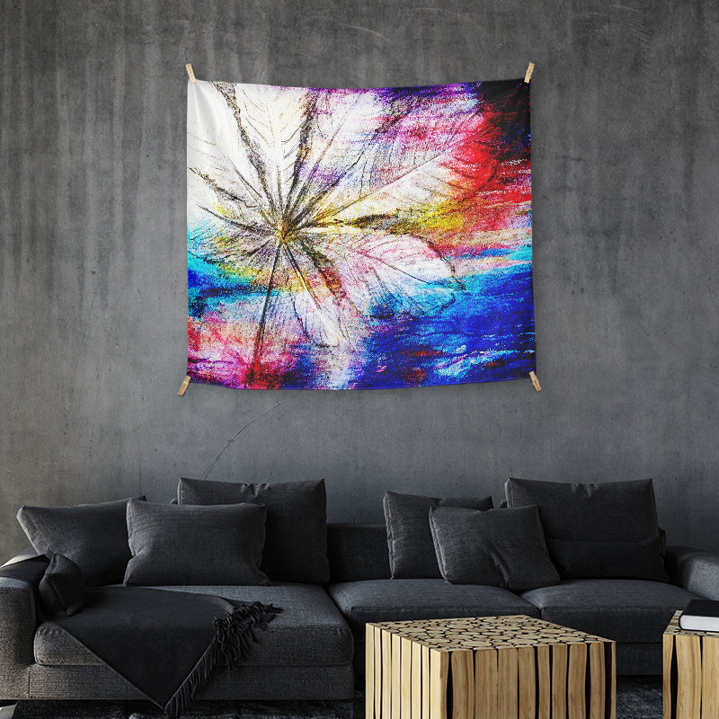 walltapestries Whimsical Abstract Blooms Abstract Floral Wall Art