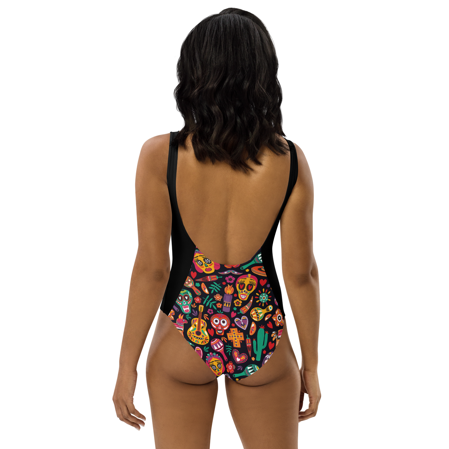 Viva Summer Sugar Skull Print Ladies Swimsuit