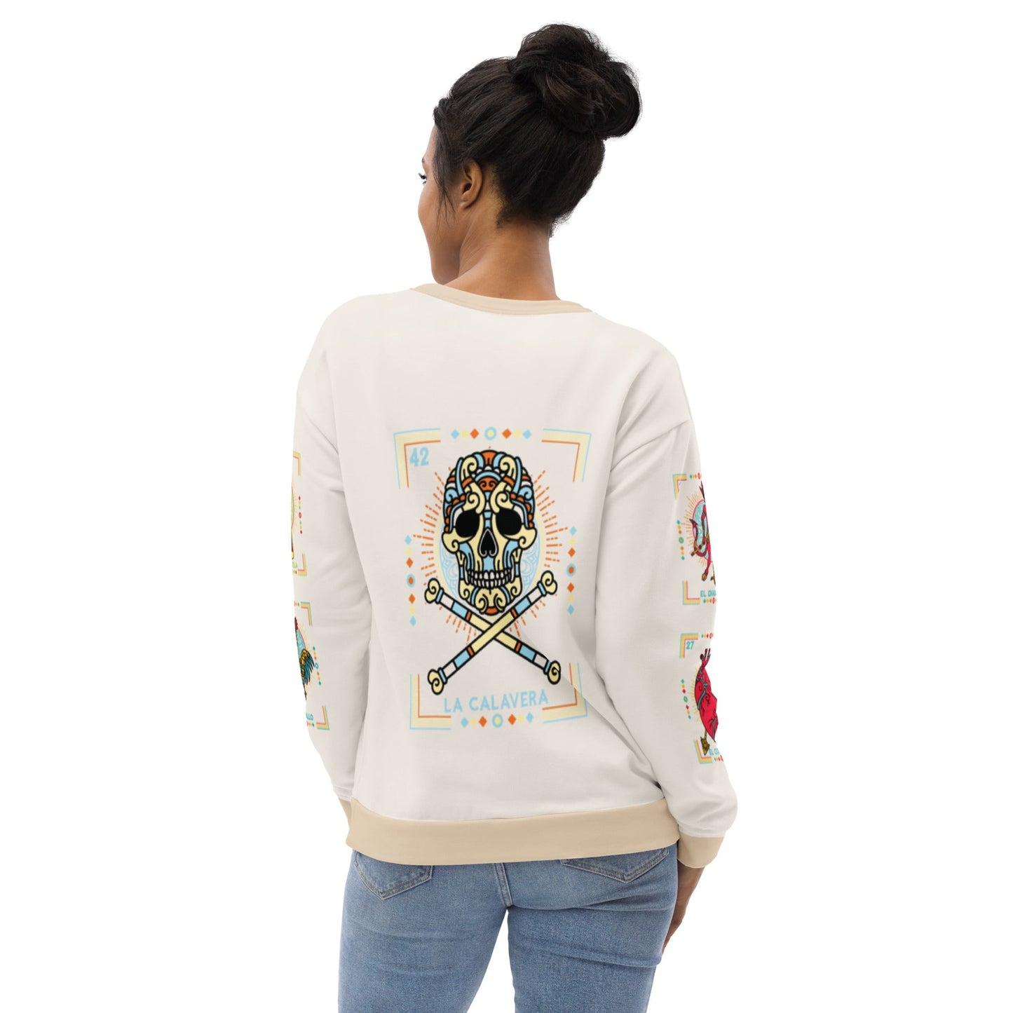 Premium Fleece-lined Loteria Navidad Sweatshirt Pijama Top