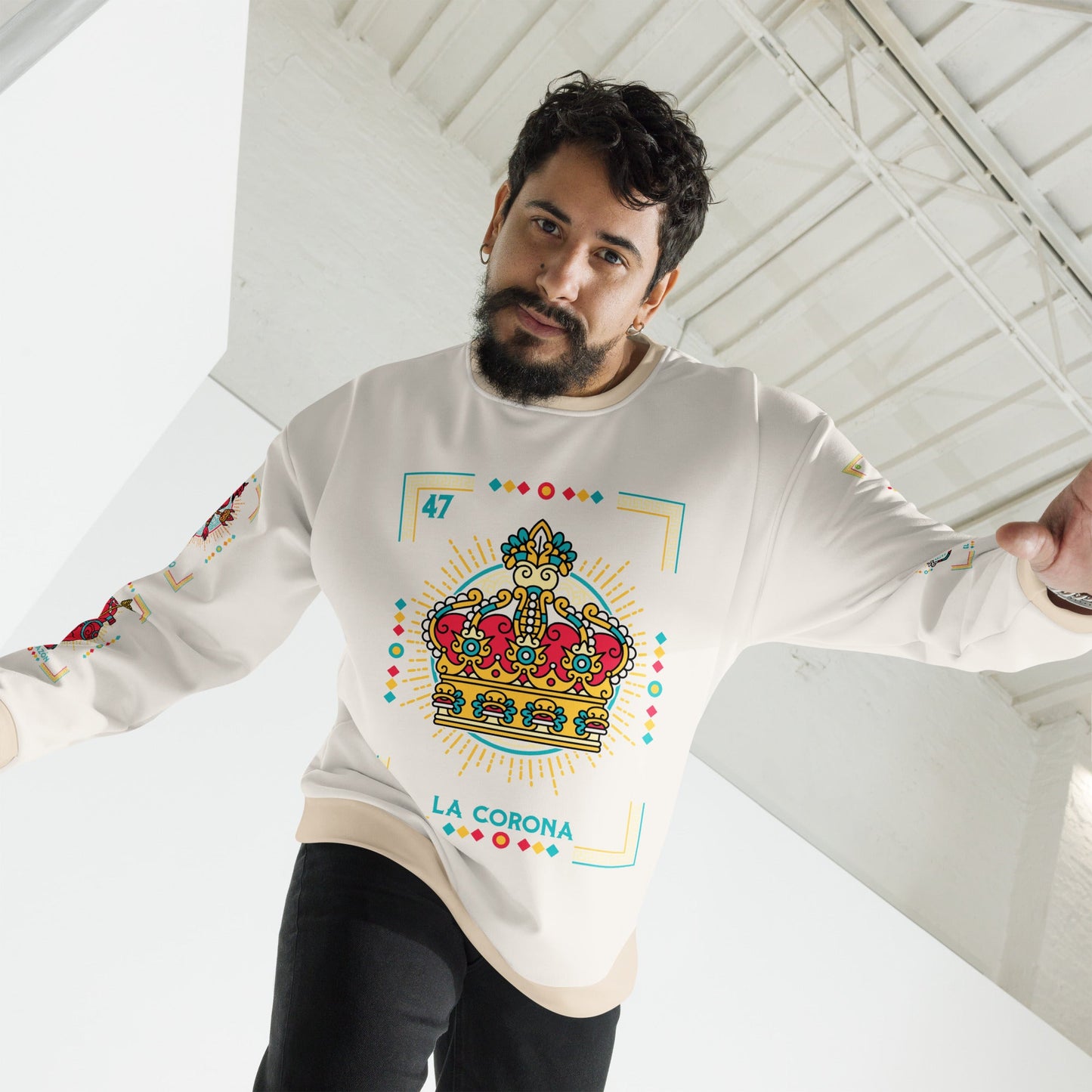Premium Fleece-lined Loteria Navidad Sweatshirt Pijama Top