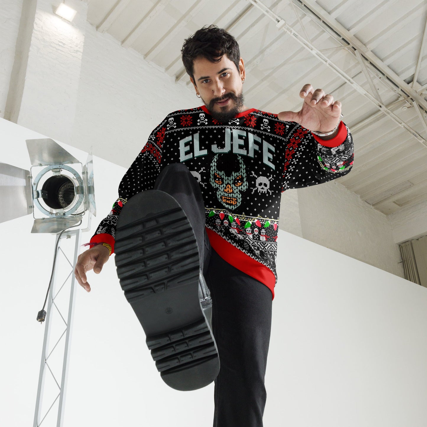 Premium Fleece-lined EL JEFE Navidad Sweatshirt
