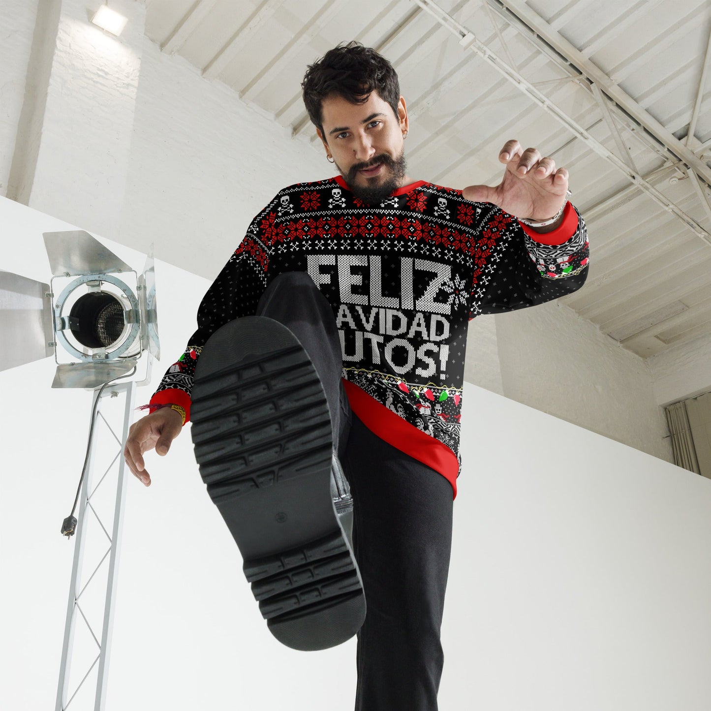 Premium Fleece-lined FELIZ NAVIDAD PUTOS Sweatshirt