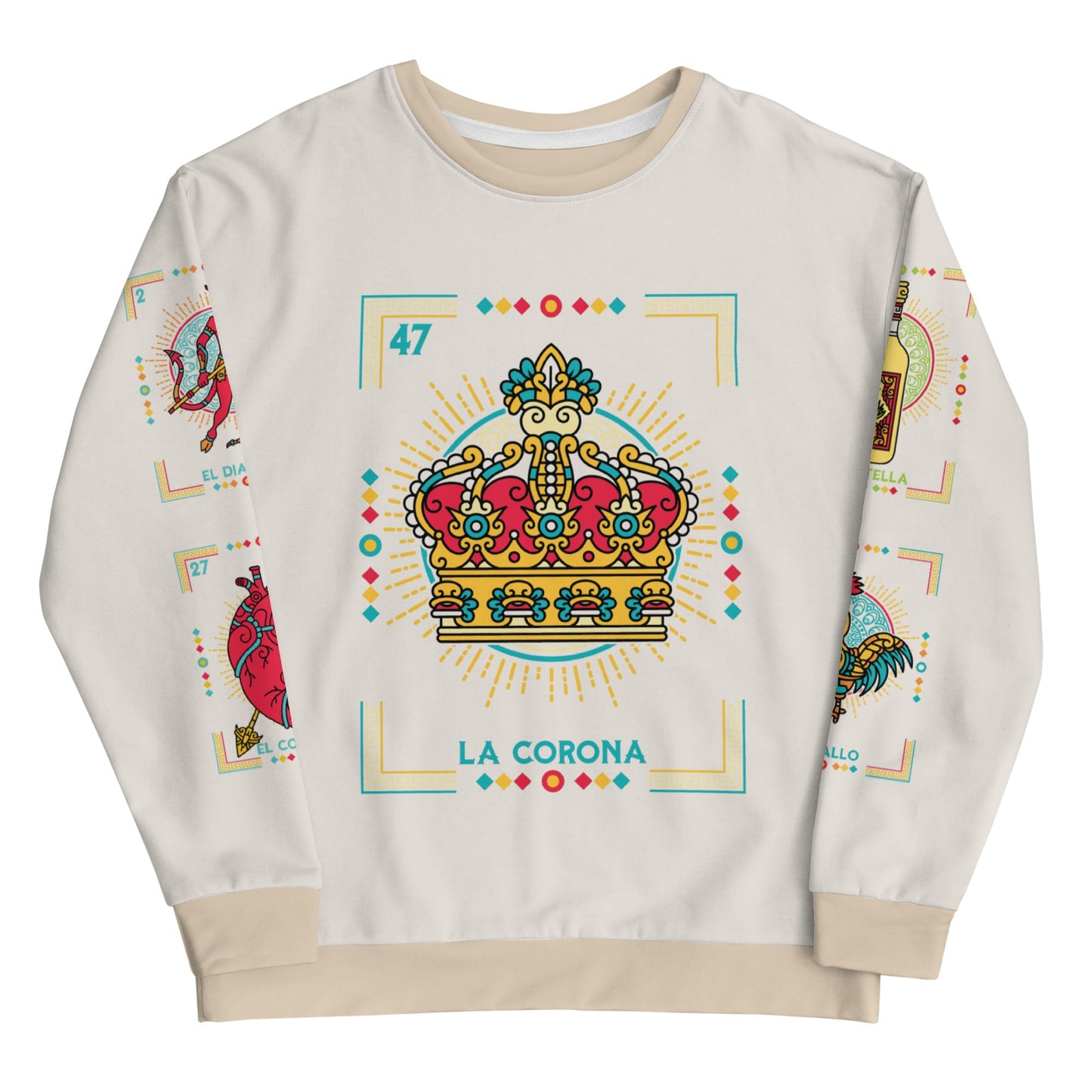 Premium Fleece-lined Loteria Navidad Sweatshirt Pijama Top