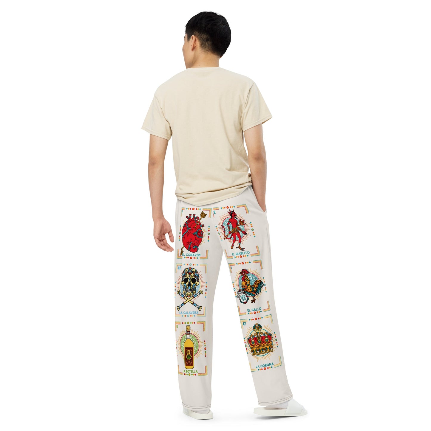 Premium Loteria Super Soft Wide-leg Pajama/Sweats Bottoms