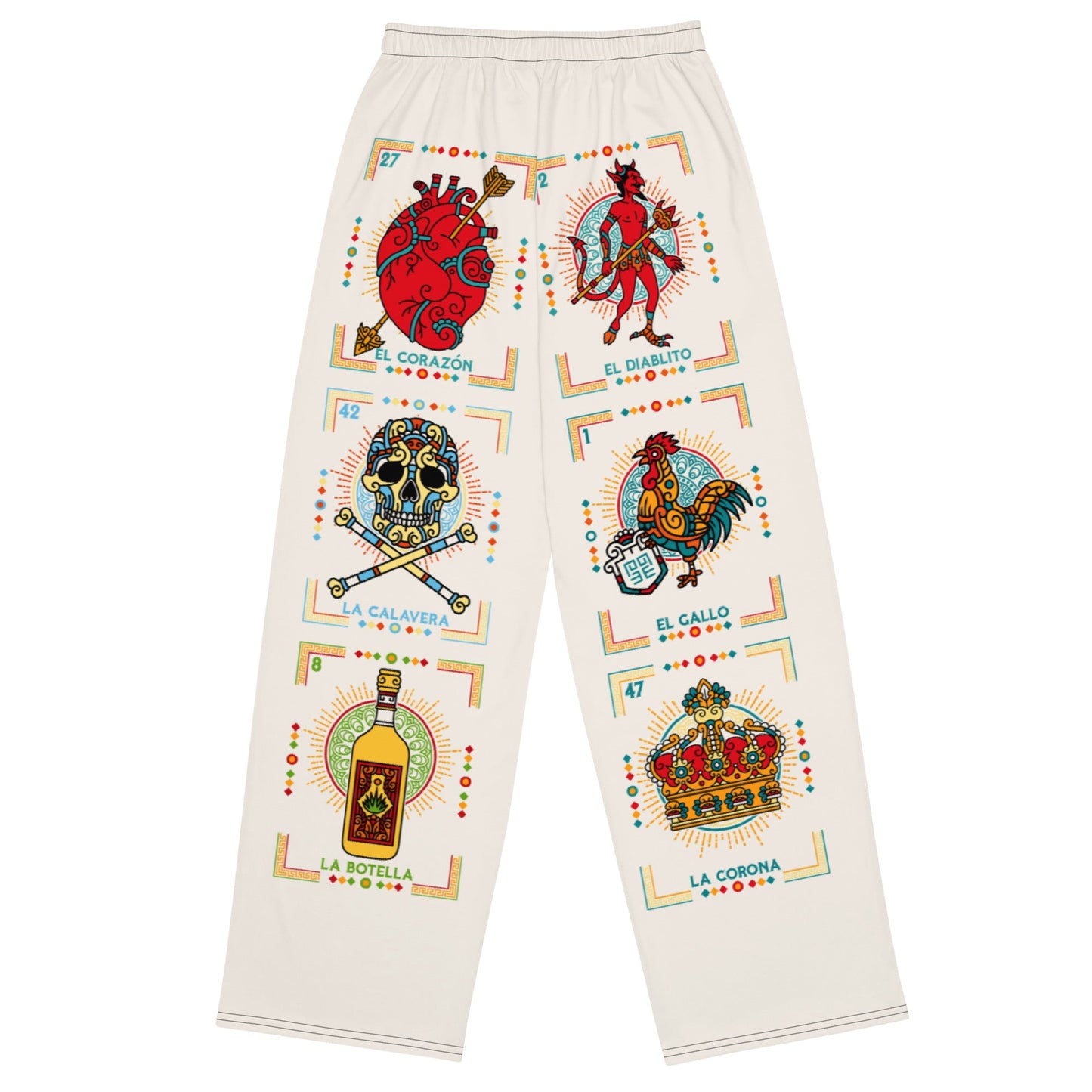 Premium Loteria Super Soft Wide-leg Pajama/Sweats Bottoms