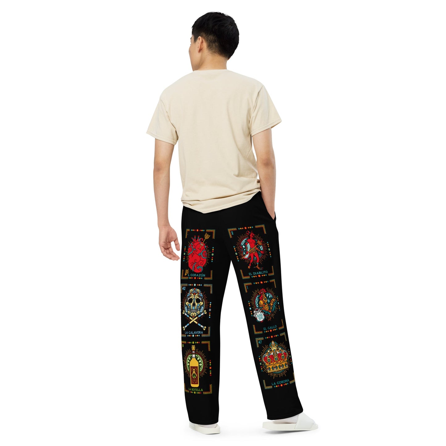 Premium Loteria Onyx Wide-leg Pijama/ Lounge Pants