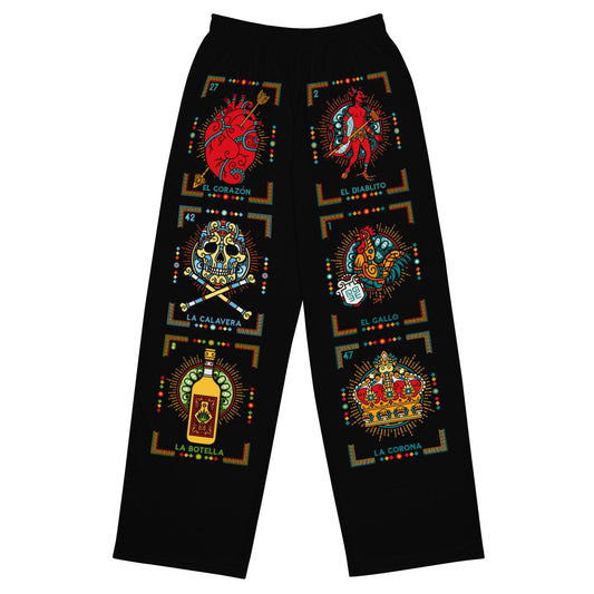 Premium Loteria Onyx Wide-leg Pijama/ Lounge Pants